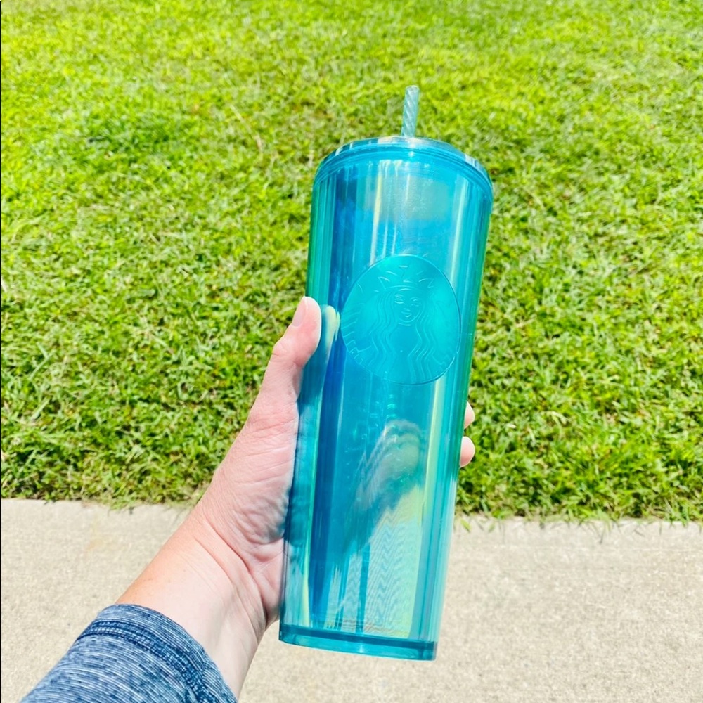 Starbucks Aqua Kaleidoscope Dome Tumbler